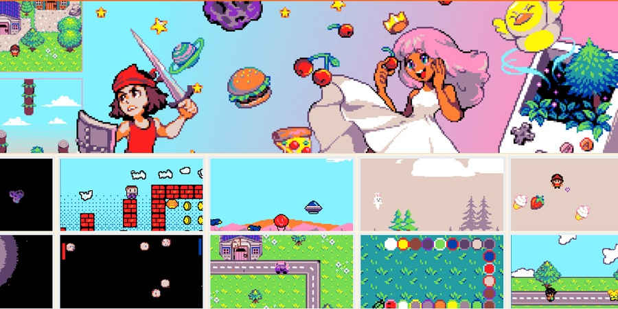 Interfaz de MakeCode Arcade para crear videojuegos